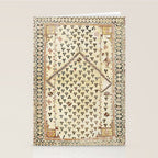 Selendi West Anatolia 16th Century Rug Print Stationery Card Gallery Image 2