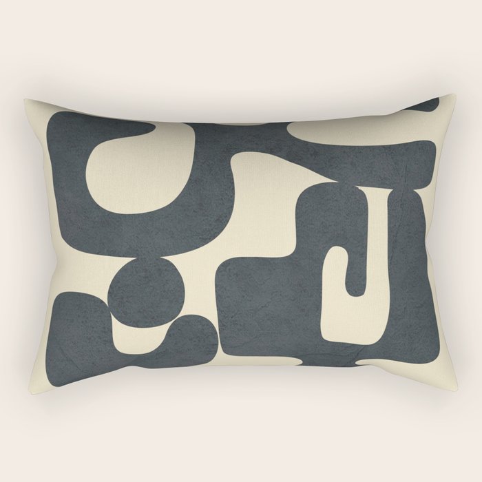 Modern Abstract  Shapes 1 Rectangular Pillow Gallery Image 1