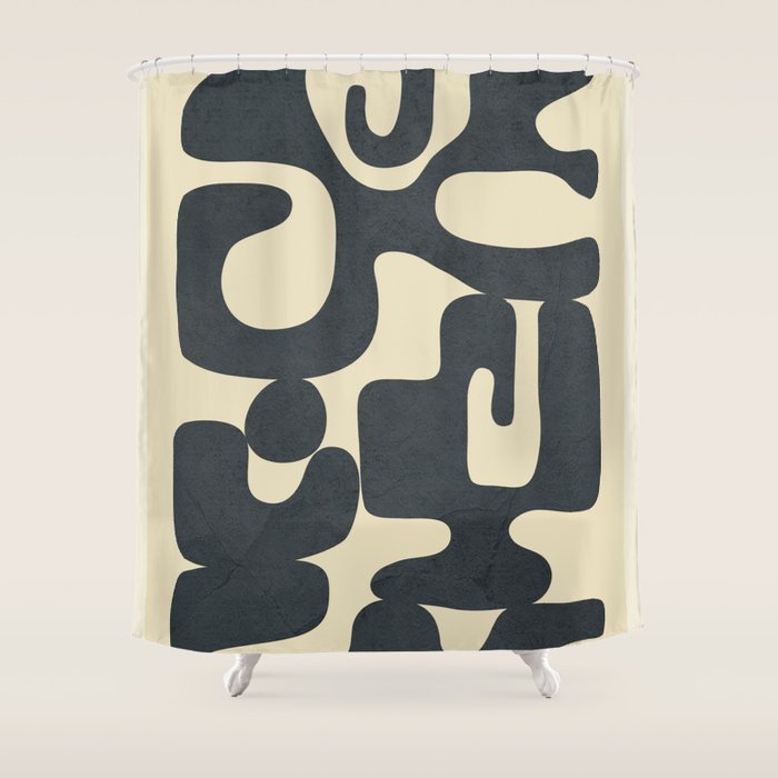 Modern Abstract  Shapes 1 Shower Curtain Gallery Image 1