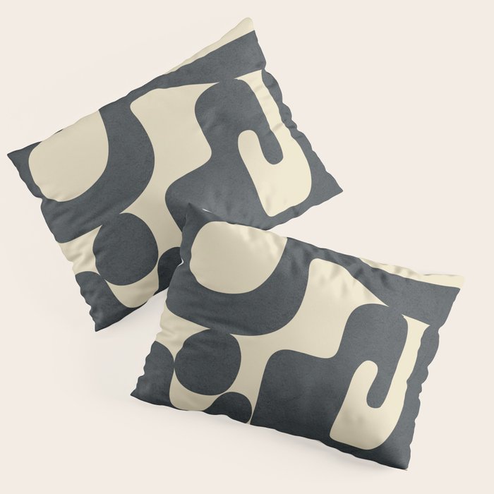 Modern Abstract  Shapes 1 Pillow Sham Gallery Image 1