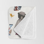 teddy bear alphabet Throw Blanket Gallery Image 3