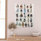 teddy bear alphabet Wall Tapestry Gallery Image 2