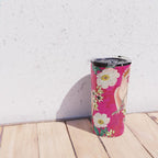Vintage & Shabby Chic - Tropical Bird Flower Garden Travel Mug Gallery Image 4