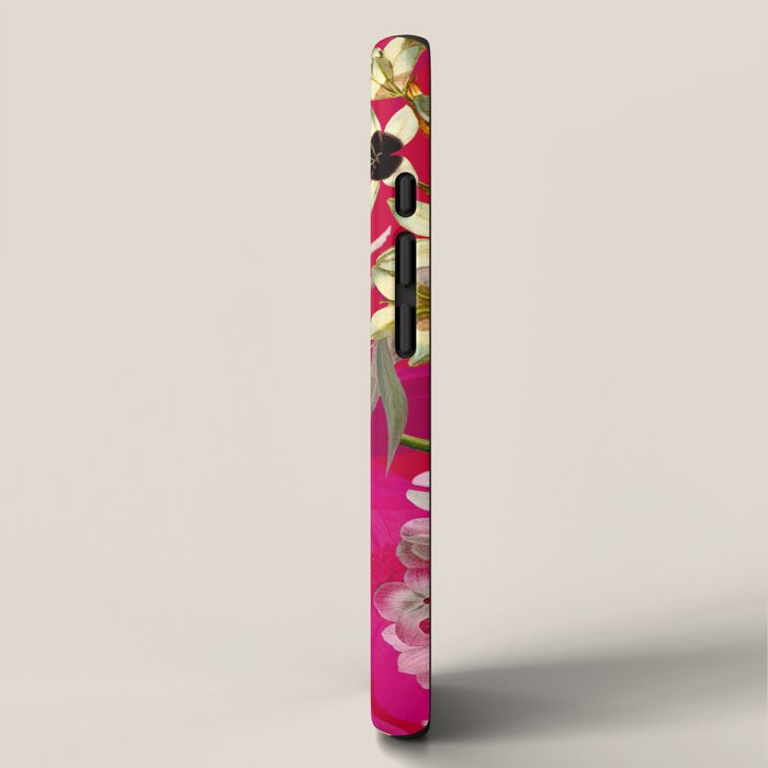 Vintage & Shabby Chic - Tropical Bird Flower Garden iPhone Case Gallery Image 2