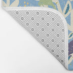 Birds in branches chalky blue Bath Mat Gallery Image 2