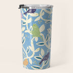 Birds in branches chalky blue Travel Mug Gallery Image 3