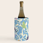 Birds in branches chalky blue Wine Chiller Gallery Image 2