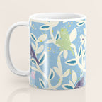 Birds in branches chalky blue Coffee Mug Gallery Image 3