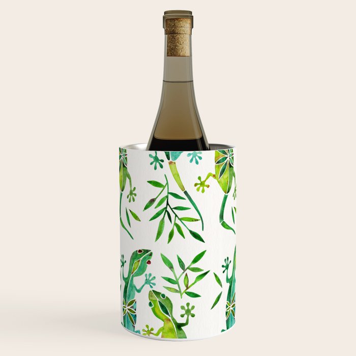 Geckos - Green Palette Wine Chiller Gallery Image 1