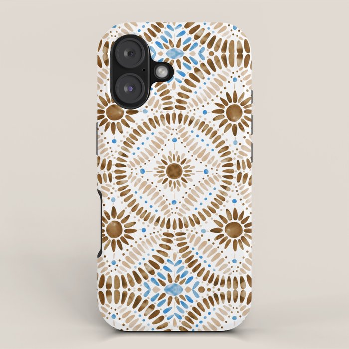 Rustic Tile Mandala A iPhone Case Gallery Image 1