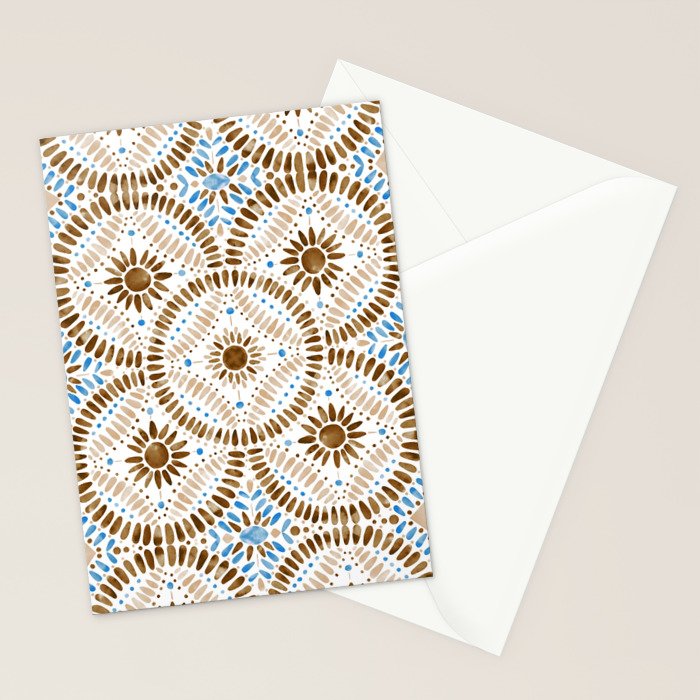 Rustic Tile Mandala A Stationery Card Gallery Image 2