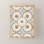 Rustic Tile Mandala A Mini Art Print Gallery Image 1
