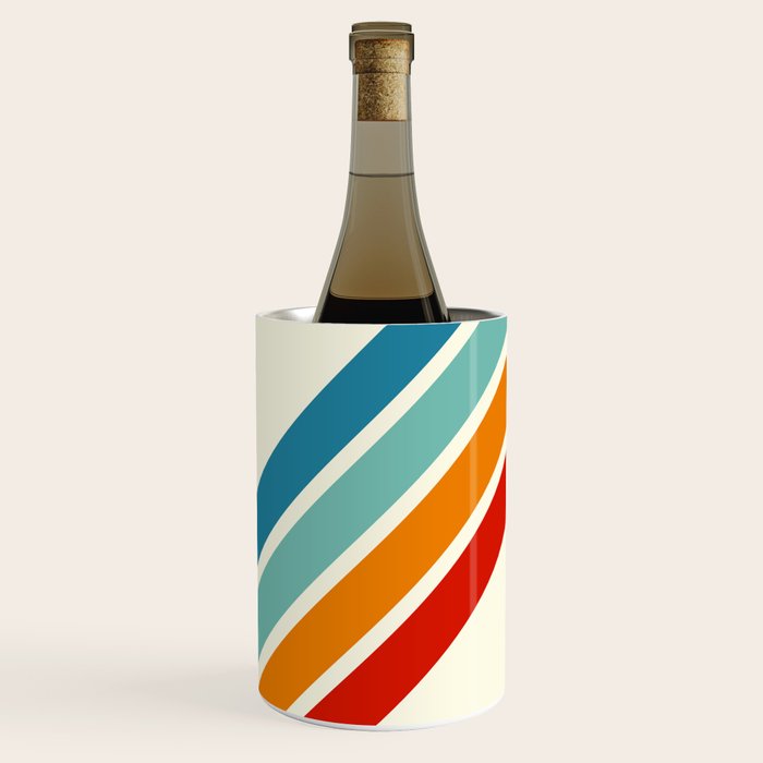 Alator - Classic 70s Retro Summer Stripes Wine Chiller Gallery Image 1