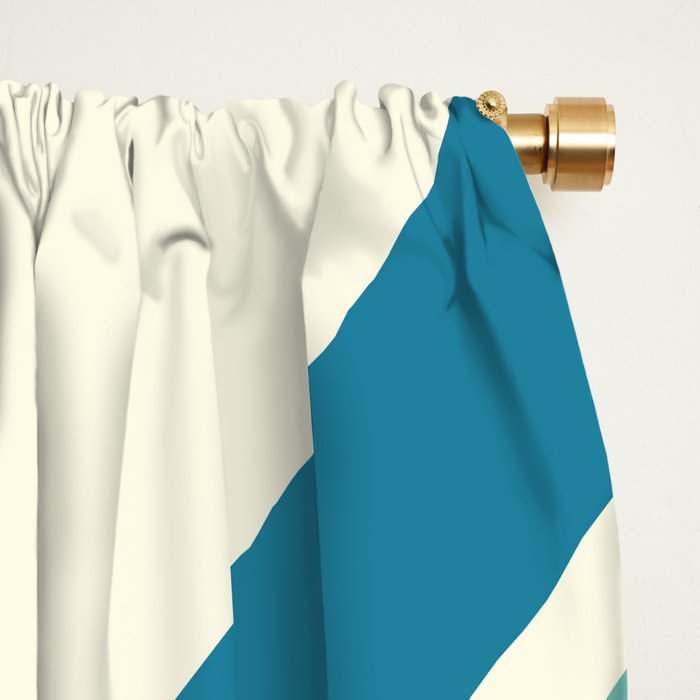 Alator - Classic 70s Retro Summer Stripes Window Curtain Gallery Image 2