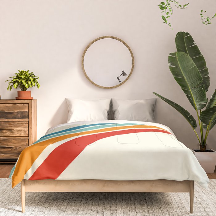 Alator - Classic 70s Retro Summer Stripes Comforter Gallery Image 3