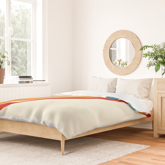 Alator - Classic 70s Retro Summer Stripes Duvet Cover Gallery Image 2