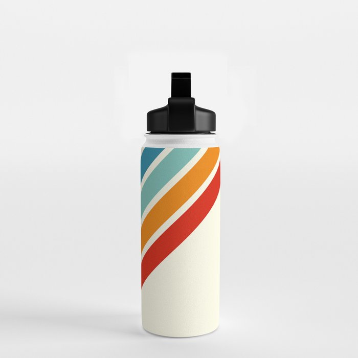 Alator - Classic 70s Retro Summer Stripes Water Bottle Gallery Image 2