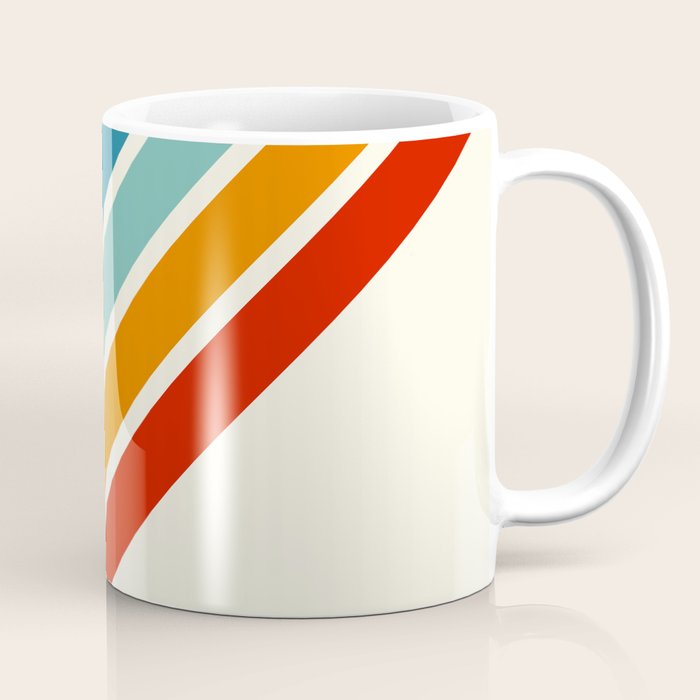 Alator - Classic 70s Retro Summer Stripes Coffee Mug Gallery Image 1