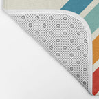 Alator - Classic 70s Retro Summer Stripes Bath Mat Gallery Image 2