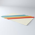 Alator - Classic 70s Retro Summer Stripes Rug Gallery Image 3
