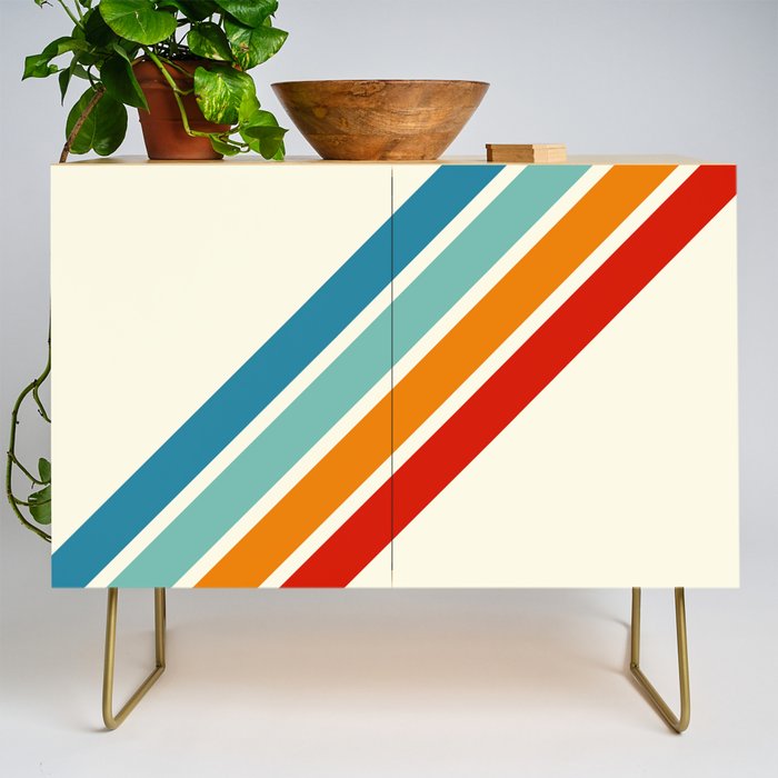 Alator - Classic 70s Retro Summer Stripes Credenza Gallery Image 1