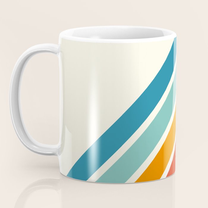 Alator - Classic 70s Retro Summer Stripes Coffee Mug Gallery Image 3