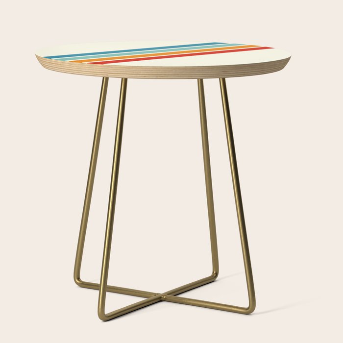 Alator - Classic 70s Retro Summer Stripes Side Table Gallery Image 1