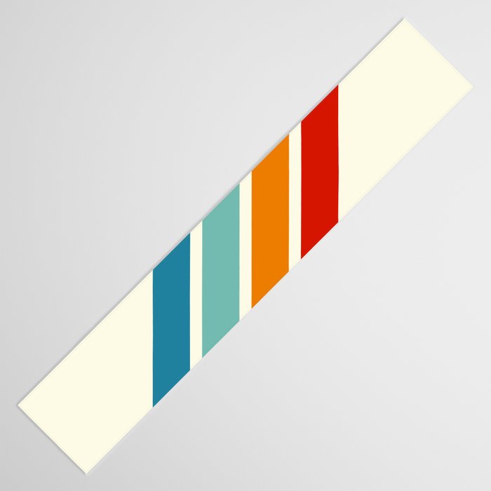 Alator - Classic 70s Retro Summer Stripes Table Runner Gallery Image 3