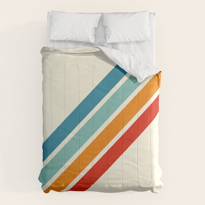 Alator - Classic 70s Retro Summer Stripes Comforter Gallery Image 6