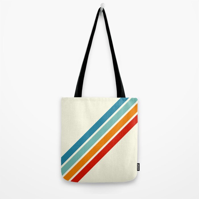 Alator - Classic 70s Retro Summer Stripes Tote Bag Gallery Image 2