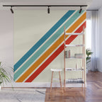 Alator - Classic 70s Retro Summer Stripes Wall Mural Gallery Image 1