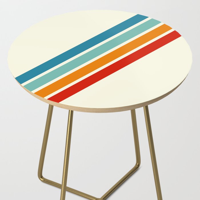Alator - Classic 70s Retro Summer Stripes Side Table Gallery Image 2