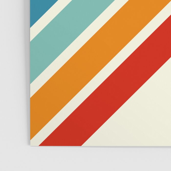 Alator - Classic 70s Retro Summer Stripes Poster Gallery Image 3