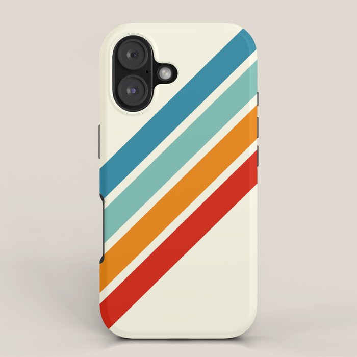 Alator - Classic 70s Retro Summer Stripes iPhone Case Gallery Image 1