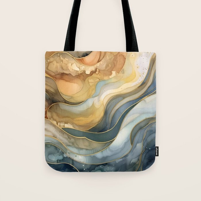 Ocean Nautical Serenade Tote Bag Gallery Image 1