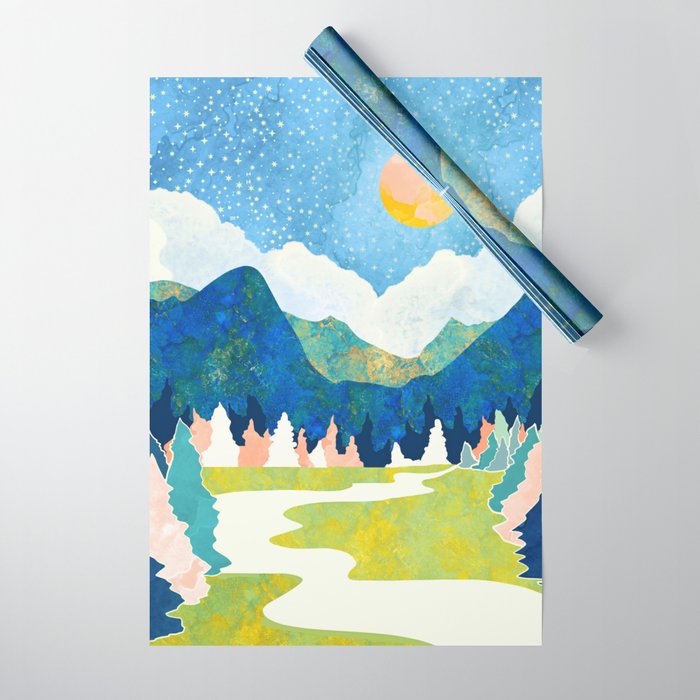 Spring River Wrapping Paper Gallery Image 1
