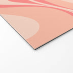 New Groove Retro Swirl Abstract Pattern in Blush Pink Tones Welcome Mat Gallery Image 2