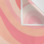 New Groove Retro Swirl Abstract Pattern in Blush Pink Tones Wall Tapestry Gallery Image 3