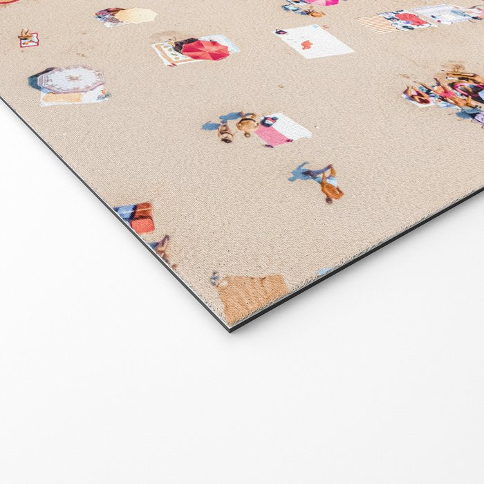Ocean Print, Beach Print, People Beach Aerial, Wall Decor, Aerial Beach Print, Beach Photography, Bondi Beach Print Welcome Mat Gallery Image 2