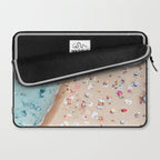 Ocean Print, Beach Print, People Beach Aerial, Wall Decor, Aerial Beach Print, Beach Photography, Bondi Beach Print Laptop Sleeve Gallery Image 2