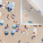 Ocean Print, Beach Print, People Beach Aerial, Wall Decor, Aerial Beach Print, Beach Photography, Bondi Beach Print Wall Tapestry Gallery Image 3