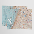 Ocean Print, Beach Print, People Beach Aerial, Wall Decor, Aerial Beach Print, Beach Photography, Bondi Beach Print Placemat Gallery Image 1
