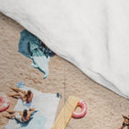 Ocean Print, Beach Print, People Beach Aerial, Wall Decor, Aerial Beach Print, Beach Photography, Bondi Beach Print Comforter Gallery Image 4