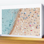 Ocean Print, Beach Print, People Beach Aerial, Wall Decor, Aerial Beach Print, Beach Photography, Bondi Beach Print Wall Mural Gallery Image 2