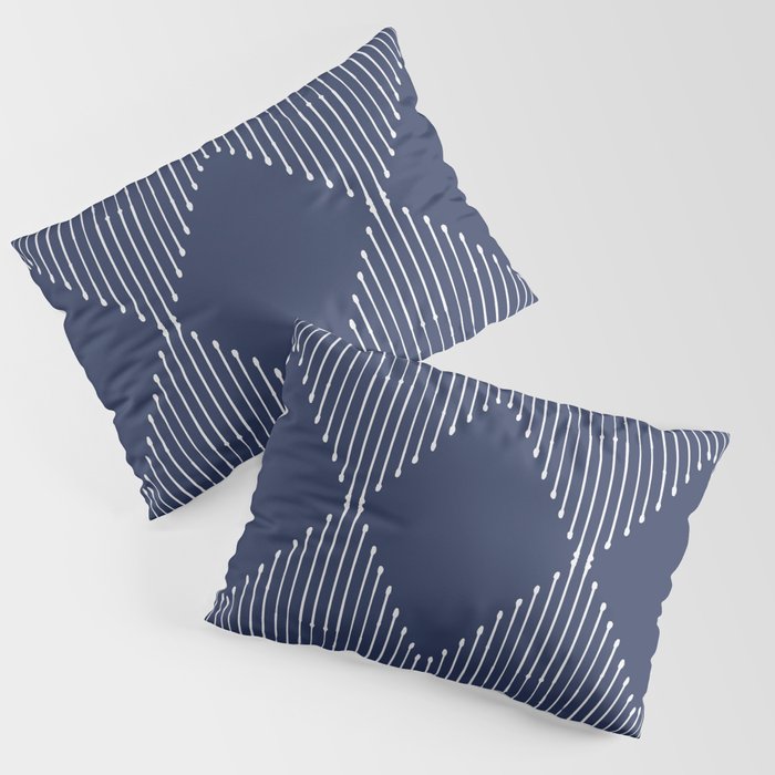 Geo (Navy) Pillow Sham Gallery Image 3