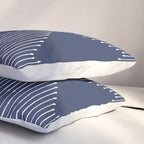 Geo (Navy) Pillow Sham Gallery Image 3