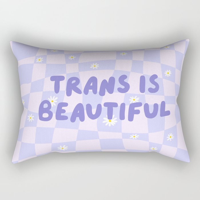 Trans is Beautiful Rectangular Pillow Gallery Image 1
