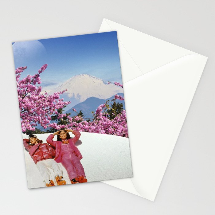 Spring Skiing Stationery Card Gallery Image 2