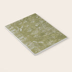 Antique Persian Vintage Rug Print Olive Green Notebook Gallery Image 3