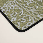 Antique Persian Vintage Rug Print Olive Green Desk Mat Gallery Image 4